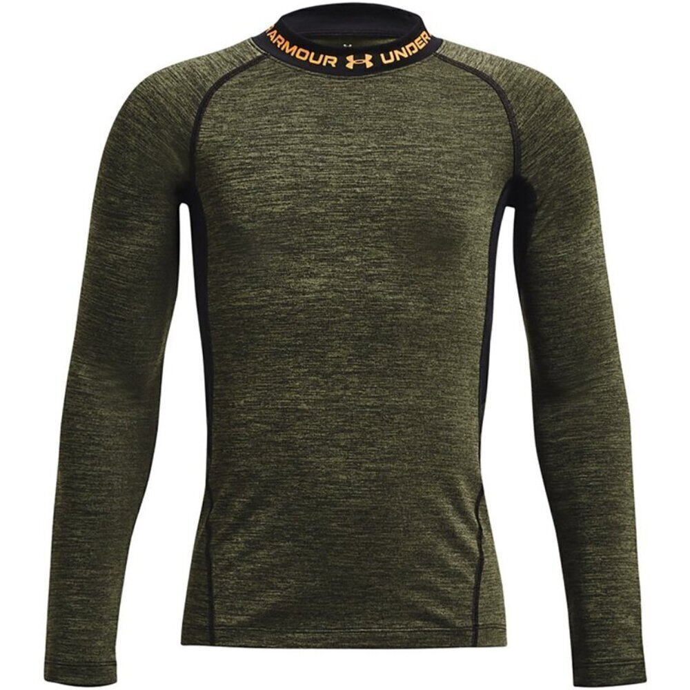 NWT Under Armour Boys' ColdGear Twist Mock Long Sleeve T-Shirt Size XL